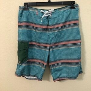 Vans Off The Wall Striped Board Shorts Swimsuit